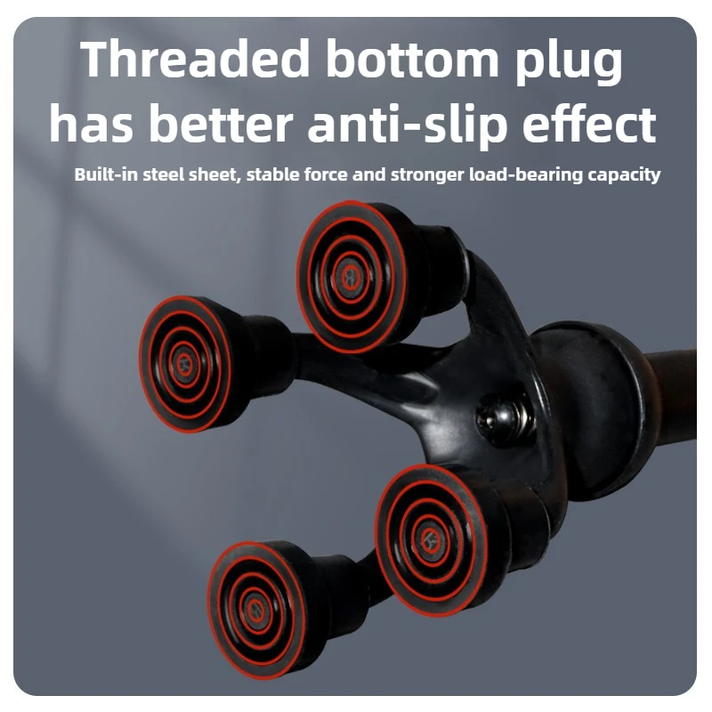 ‌Lightweight Walking Cane, Non-Slip Quad Cane with Rubber Tip,Elderly Mobility Walking Stick,Adjustable Support Cane for Seniors