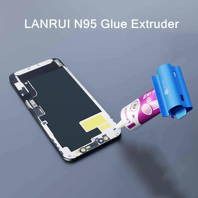 Lanrui n95 espremedor de cola de metal, pasta de solda, intensificador de economia para exibição de celular, extrusora de extrusão de colagem de quadro intermediário