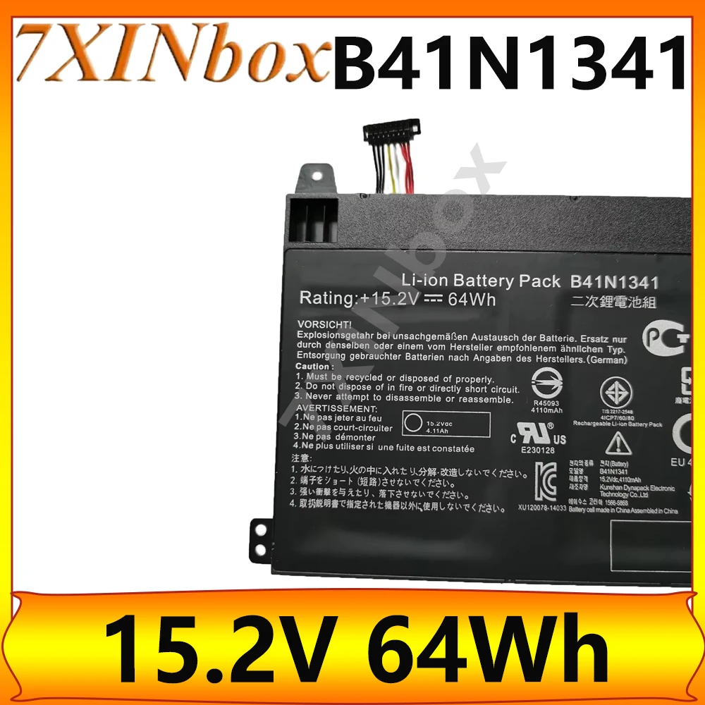 

7XINbox B41N1341 15.2V 64Wh Laptop Battery for Asus Q503UA N543UA Series Q503UA-BHI5T16 Q503UA-BSI5T17 N543UA-1A