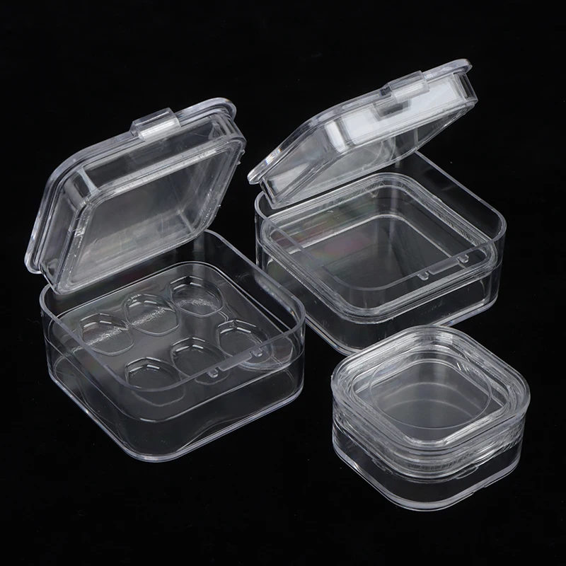 1pc Dental Tooth Box With Film Inside Membrane Tooth Implant Transparent Plastic Box Laboratory Tools