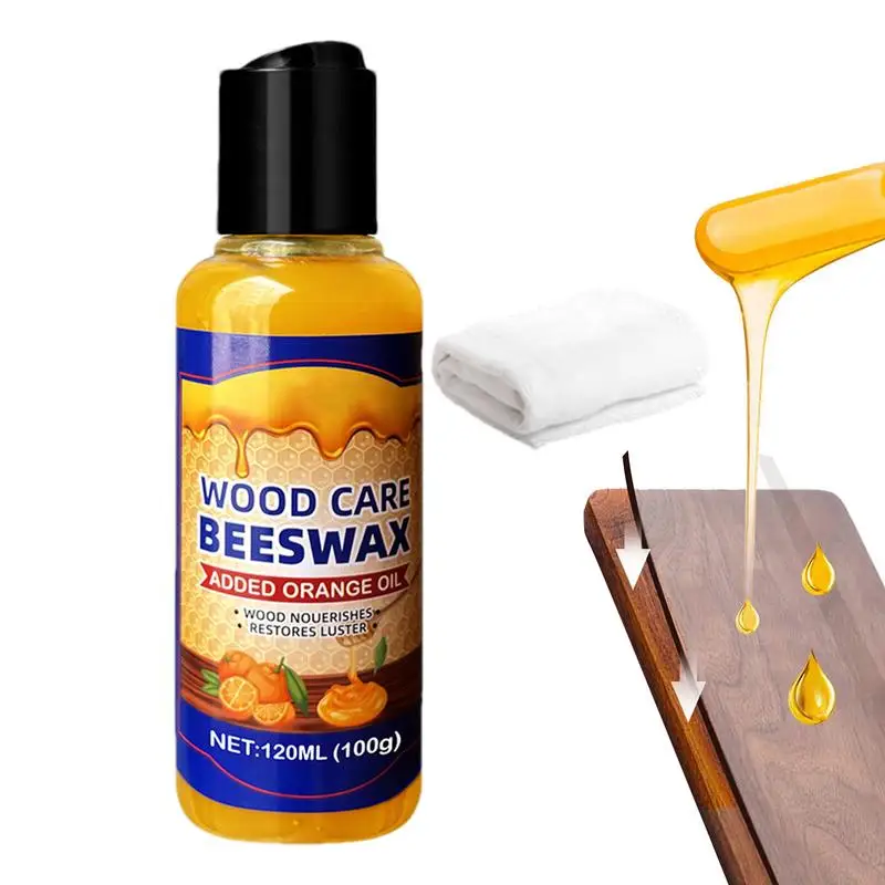 120ml Beeswax for Wood Floors Furniture Care  agent Floor Polishing  paste Wood Maintenance supplies household accessories