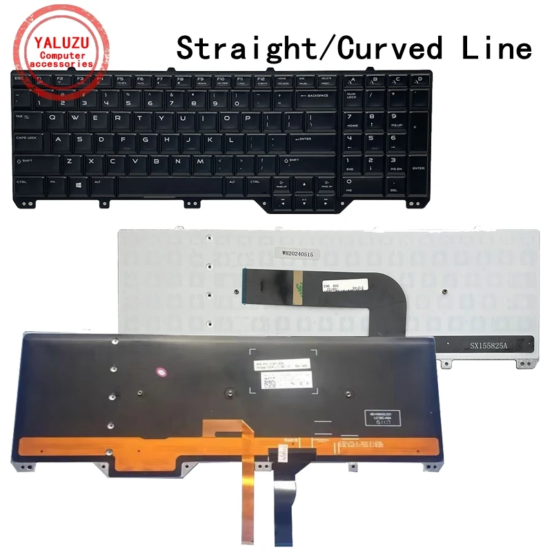 

US English NEW Laptop Keyboard For Dell Alienware M17X R5 M17X R6 M18X R3 P18E