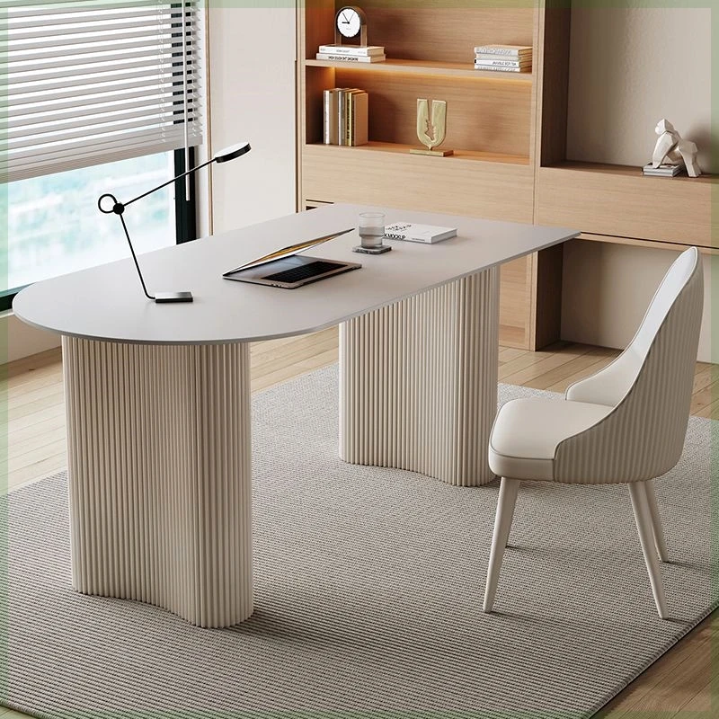 

Modern Minimalist Office Desk Standing Wooden Organizers Reception Office Desk Luxury Computer Meuble Bureau Unique Furniture