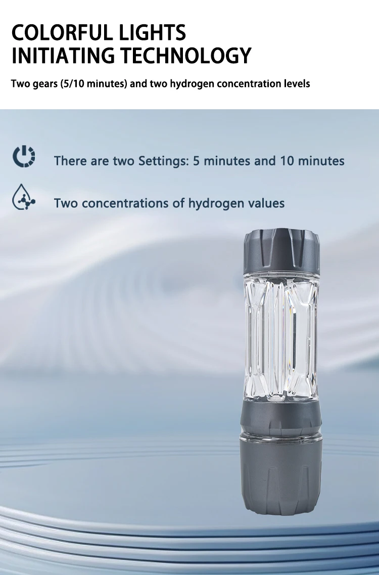 Hochkonzentrierter Wasserstoffreicher Wasserbecher Kleinmoleküliger Elektrolyt Wasserstoff-Sauerstoff-Trennung Negativ-Ionen-Becher Gesundheit Wellness – Detail 5