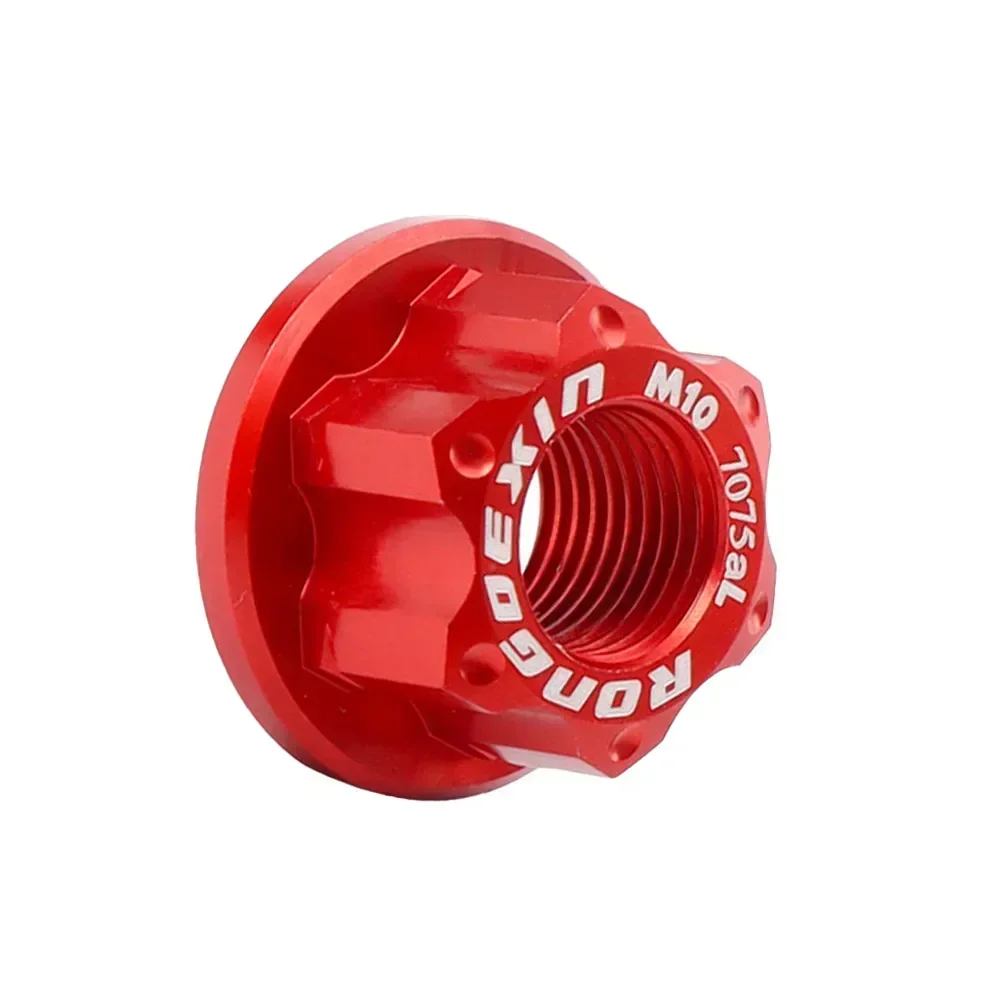 Brand New Durable Protable Useful Hot Sale Hub Nut M10 1 Pcs 21.x12mm Aluminum Alloy Flange Before M10x1.0 Bike