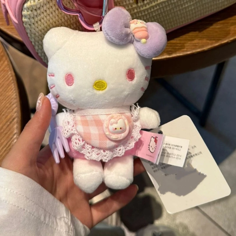 Nouveau mignon chaton en peluche porte-clés pour filles sac à dos en peluche poupée pendentif voiture décoration pendentif Couple porte-clés cadeau de noël