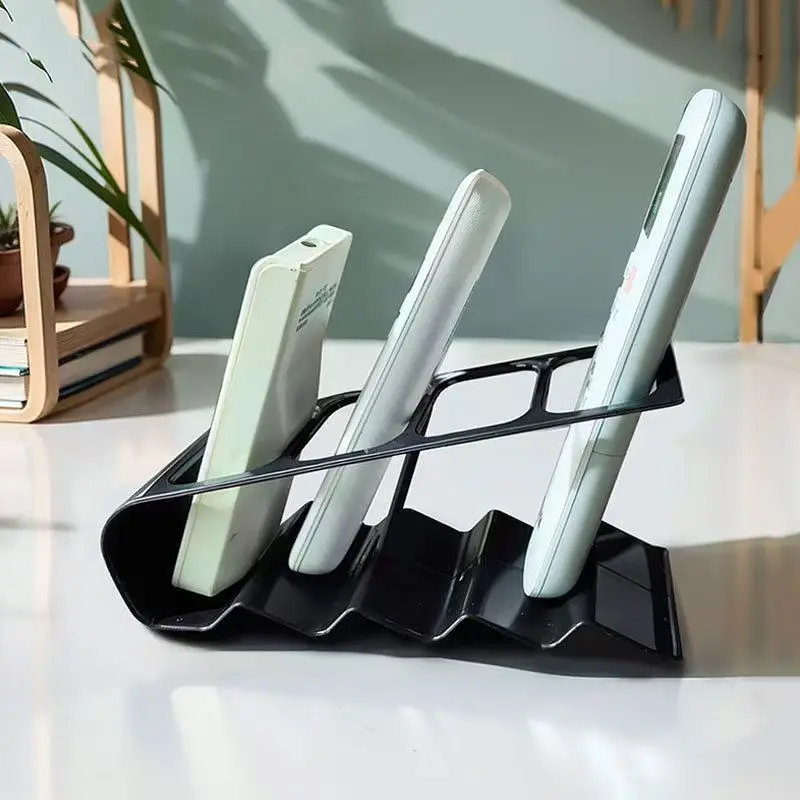 Wave Design Remote Control Storage Rack Multi-grid Desktop Organizer Holder for TV Aircon Controller Home Desk Accessories