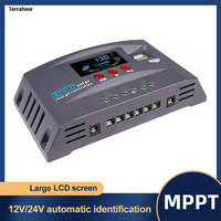 MPPT Solar Charge Controller 30A-100A 5V/2A USB Output 12V/24V Adaptive Display Auto Tracking MPPT for Lifepo4 & Lead-Acid