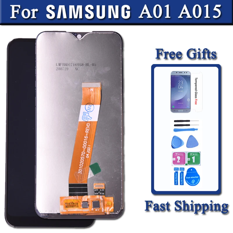 Screen For Samsung Galaxy A01 Display Touch Digitizer Replacement A015 A015F A015G A015DS LCD High Quality Part