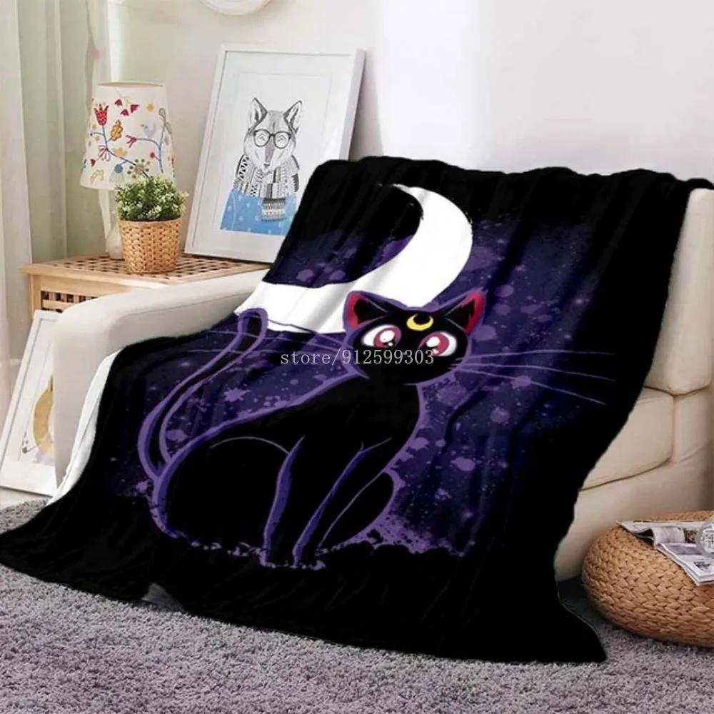 Sailor Moon Blanket Flannel Blanket Soft Fleece Throw Blankets Blanket for Bedroom Sofa Children Kids Gifts