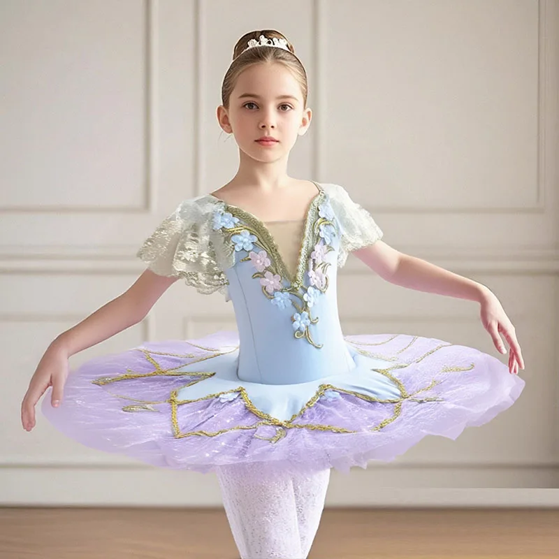 purple-family-matching-outfits-tutu-mother-kids-ballet-leotard-dress-girl-dance-costume-mom-daughter-women-clothes-girls-dresses
