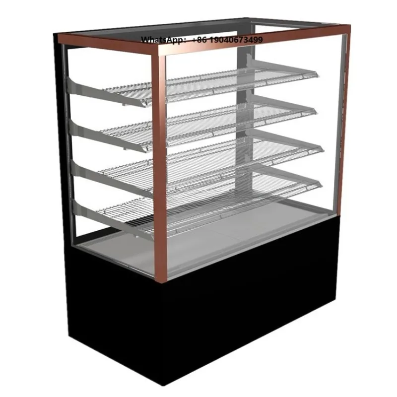 High Quality Marble Base Stainless Steel Food Warmer Commercial Glass Showcase Electric Food Warmer Display Cabinet c001