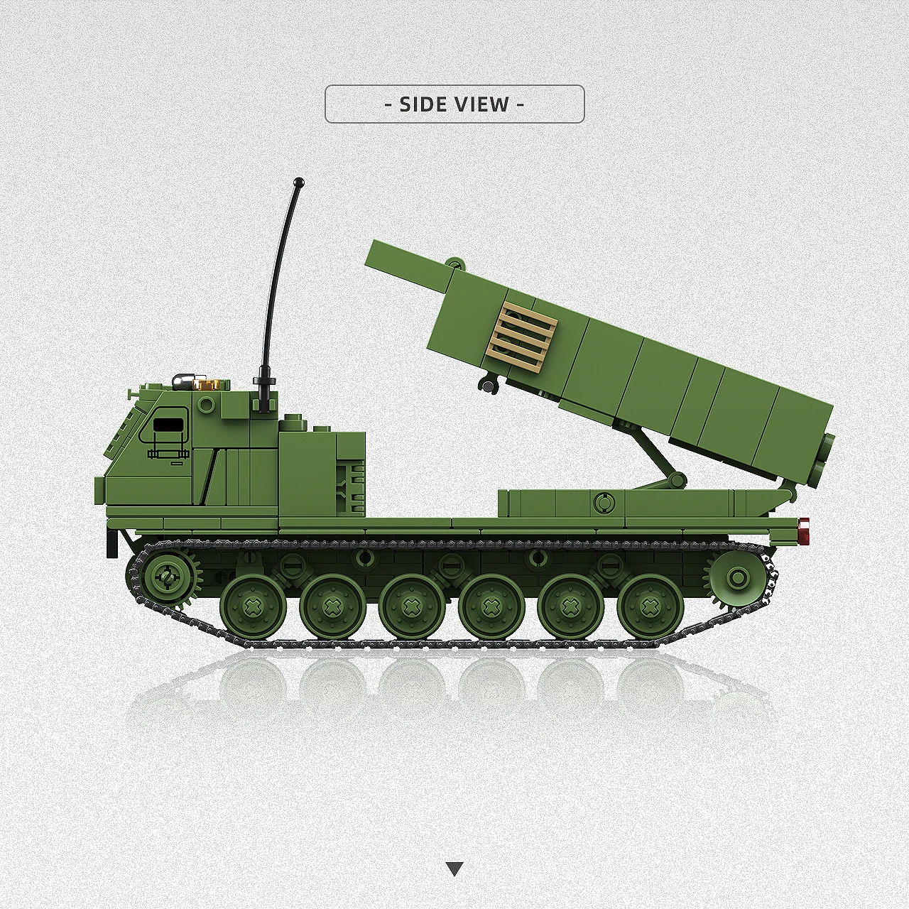 M270-MLRS M270 Multiple Rocket Launcher System TANK Assembled Ornament Toy Collectible Model Birthday Gifts QuanGuan 300040 view 5