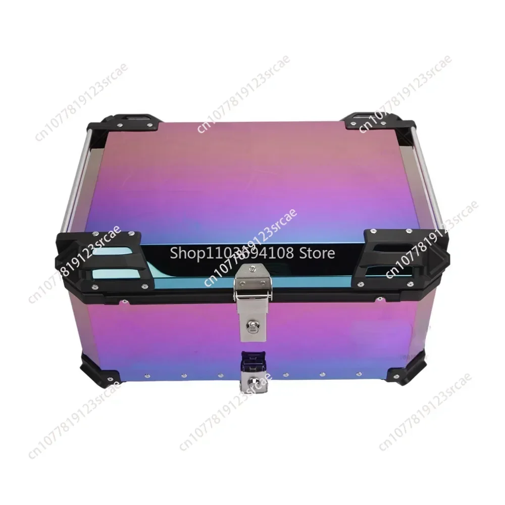 Color Plating Color Laser 45L Electroplated Motorcycle Stainless Steel Mirror Rear Box