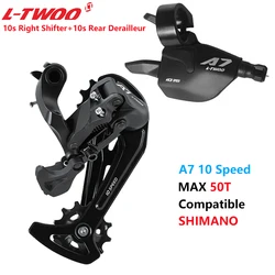 LTWOO A7 1x10 Speed Trigger Shifter Lever+SGS Rear Derailleur for MTB Bike 10V Switch Bicycle Groupset Compatible SHIMANO