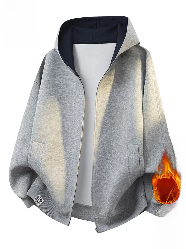 

PaulFrank Winter Hooded Open Cardigan Sweatirt Men's New Fce Lined Casual Heavyweight Leisure Outerwear Monkey Mouth