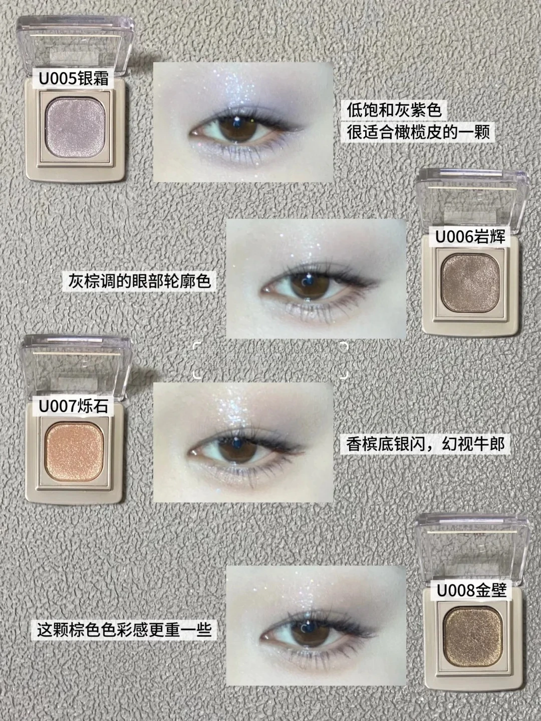 Qianyan Single Eyeshadow Disk Cheeryep Eye Fine Pearlescent Shimmer Glitter Multiuse Powder Blush Highlighter Flash Eye Makeup