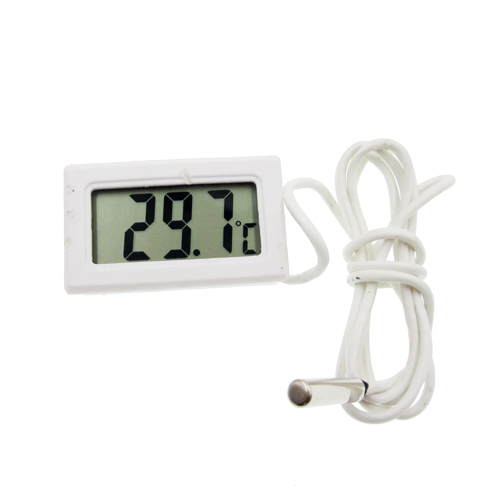 new 1pc LCD Display Car Refrigerator Aquarium Fish Tank Embedded Electronic Digital Thermometer