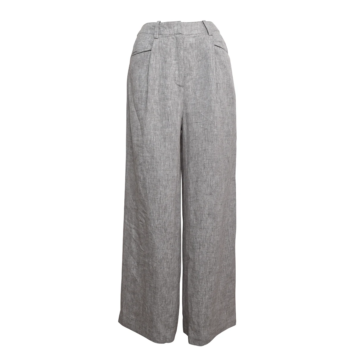 K2139X หรูหราเสื้อผ้าสตรีสุภาพสตรี High end กางเกงผ้าลินินฤดูร้อนหลวมกางเกงขายาว bc เสื้อผ้า