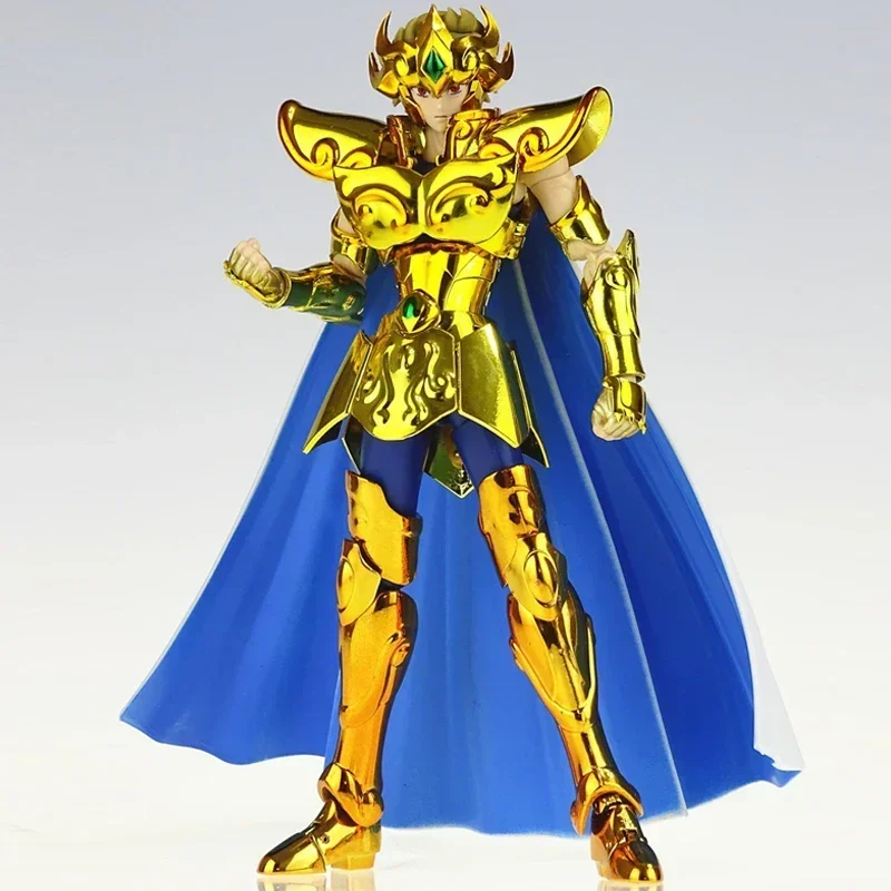 

Saint Seiya Myth Cloth CS Model EX Leo/Lion Aiolia 24K With Phoenix Ikki Head Gold Knights of the Zodiac Action Figure In Stock