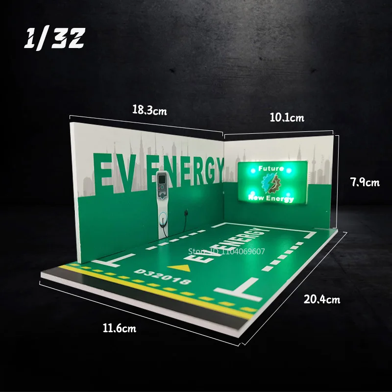 1:32 Maßstab 1:24, PVC-Material, leichte Legierung, Druckguss-Modell, Spielzeugauto, Parkplatz, Höhe, Simulation, unterirdisches Gebäude, Modelle, Geschenke – Detail 10