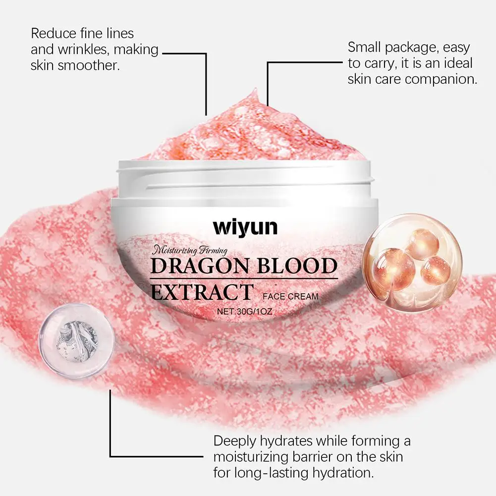 Effective Dragon Blood Cream Essence Moisturizing Hydrating Smoothing Lightening Brightening Korean Serum Skin Care Product