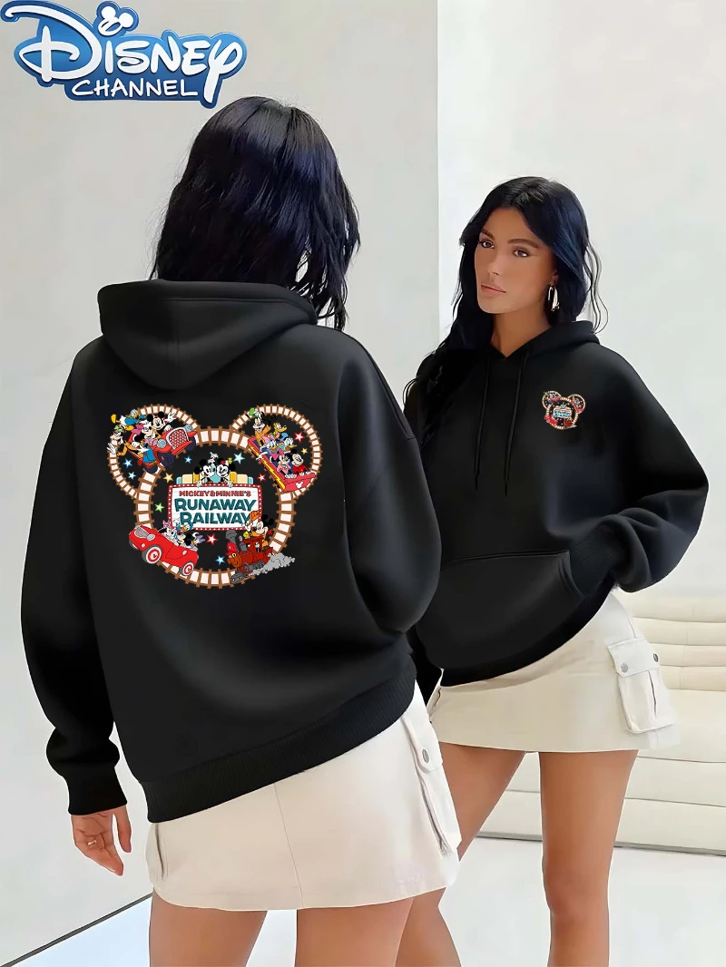 

Potdemiel Disney Official Hooded Sweatshirt Soft Casual Pullover All-Season Comfort Machine Washable Cozy Fall Winter