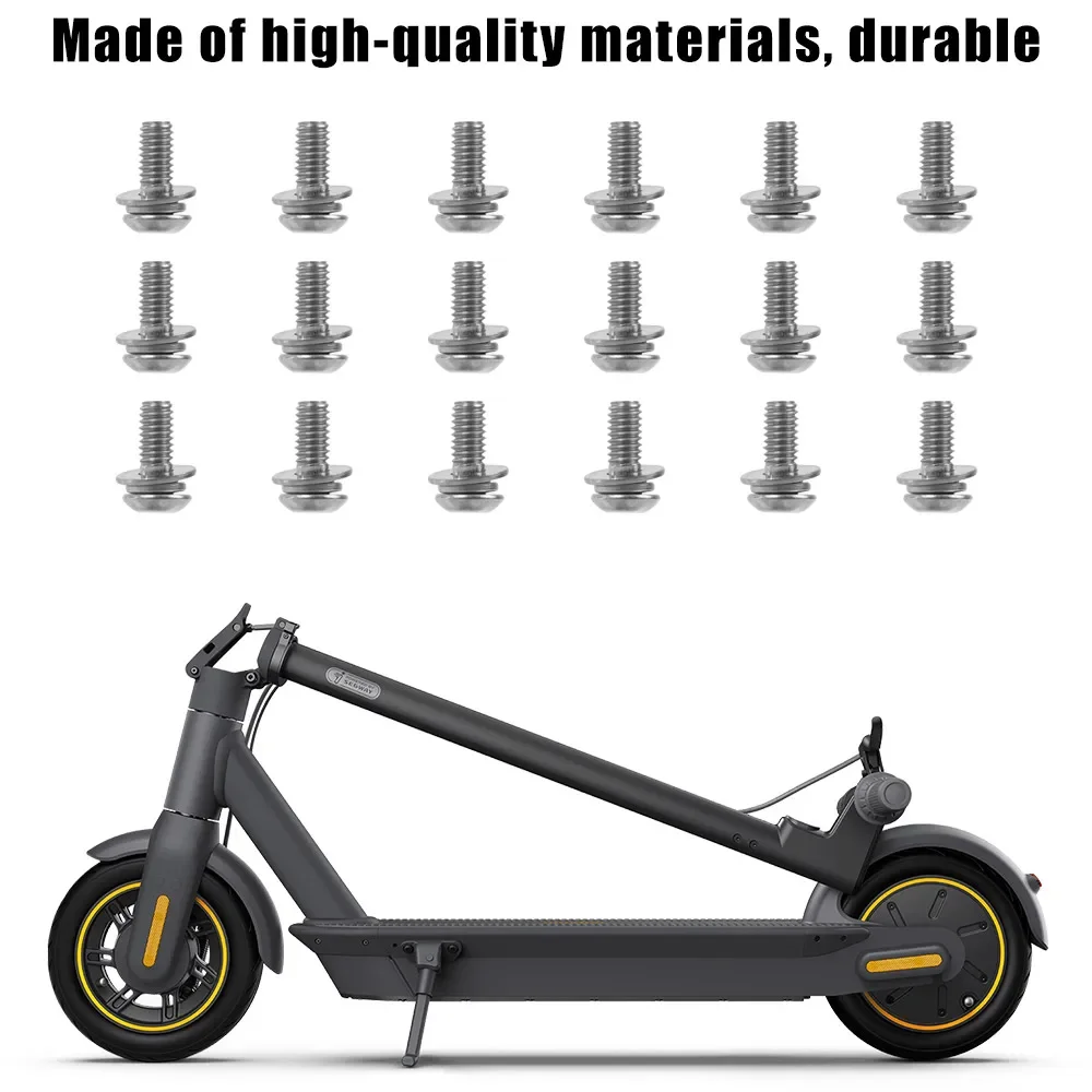 18pc Bottom Battery Cover Screws for Segway Ninebot MAX G2 G65 G30 G30LP G30D Electric Scooter Stainless Steel Metal Screw Parts
