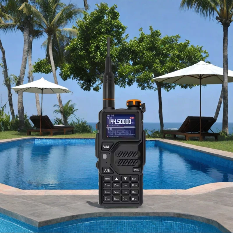 

K5 Plus Ручная многодиапазонная рация 10 Вт 999 канала 1,77-дюймовый цветной экран подходит f