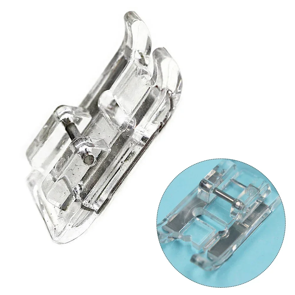 Household Presser Foot Satin Interwoven Presser Foot Sewing Dense Stitches Transparent Appliqué Versatile For Home Use