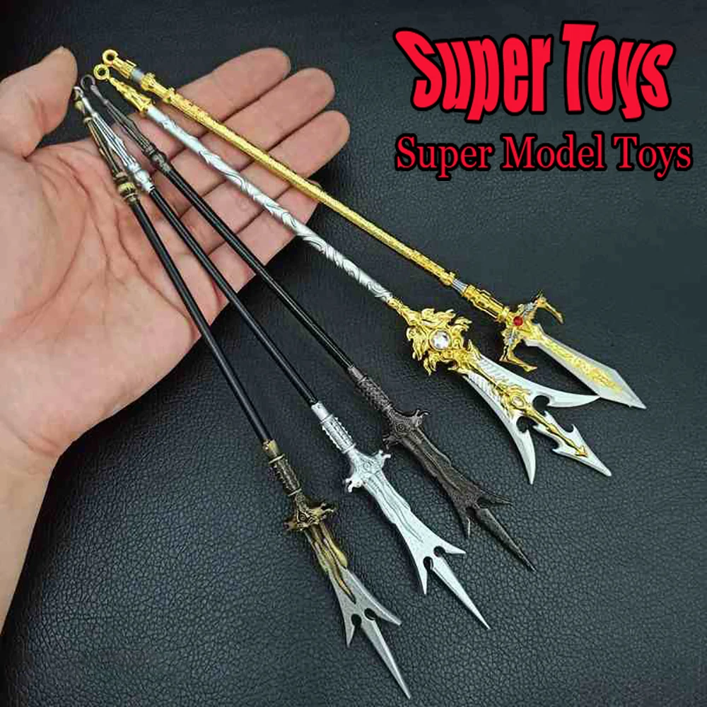 In Stock 1/6 Scale Men Soldier Scene Accessory Game Weapon Model Divine Spear Anime Metal Toy Fit 12-inch Action Figure Doll