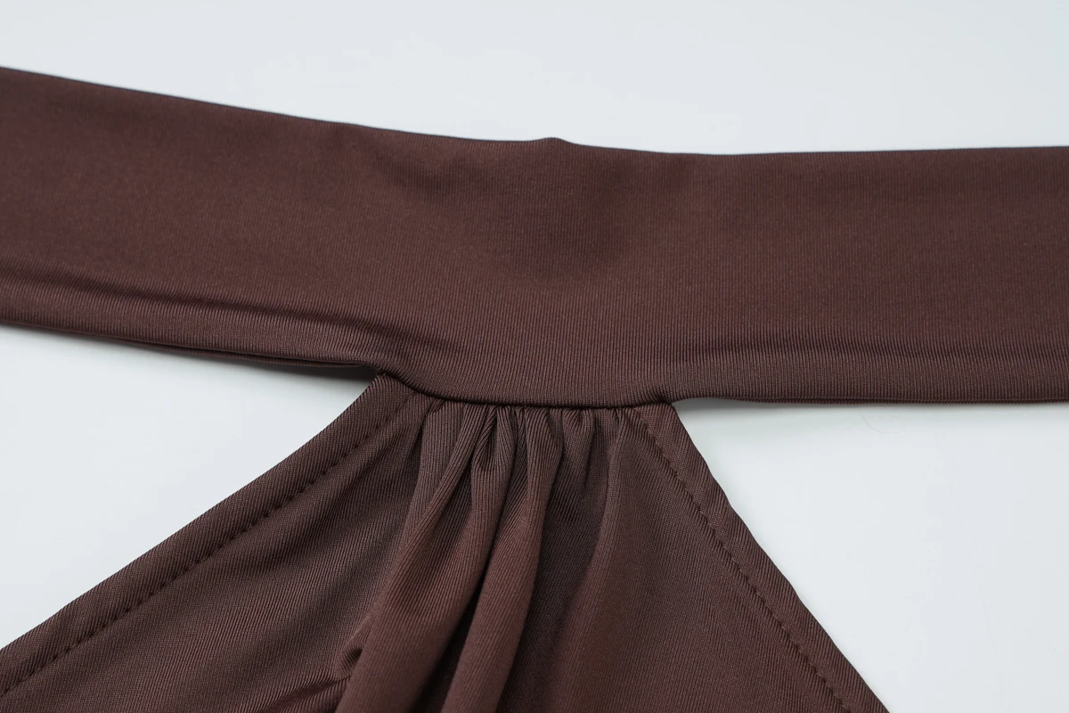 Sommermode Sexy Neckholder Ärmelloses Kleid mit Schnürung am Rücken, figurbetontes Minikleid, einfarbig, elegant, für Party, Club, Streetwear – Detail 35