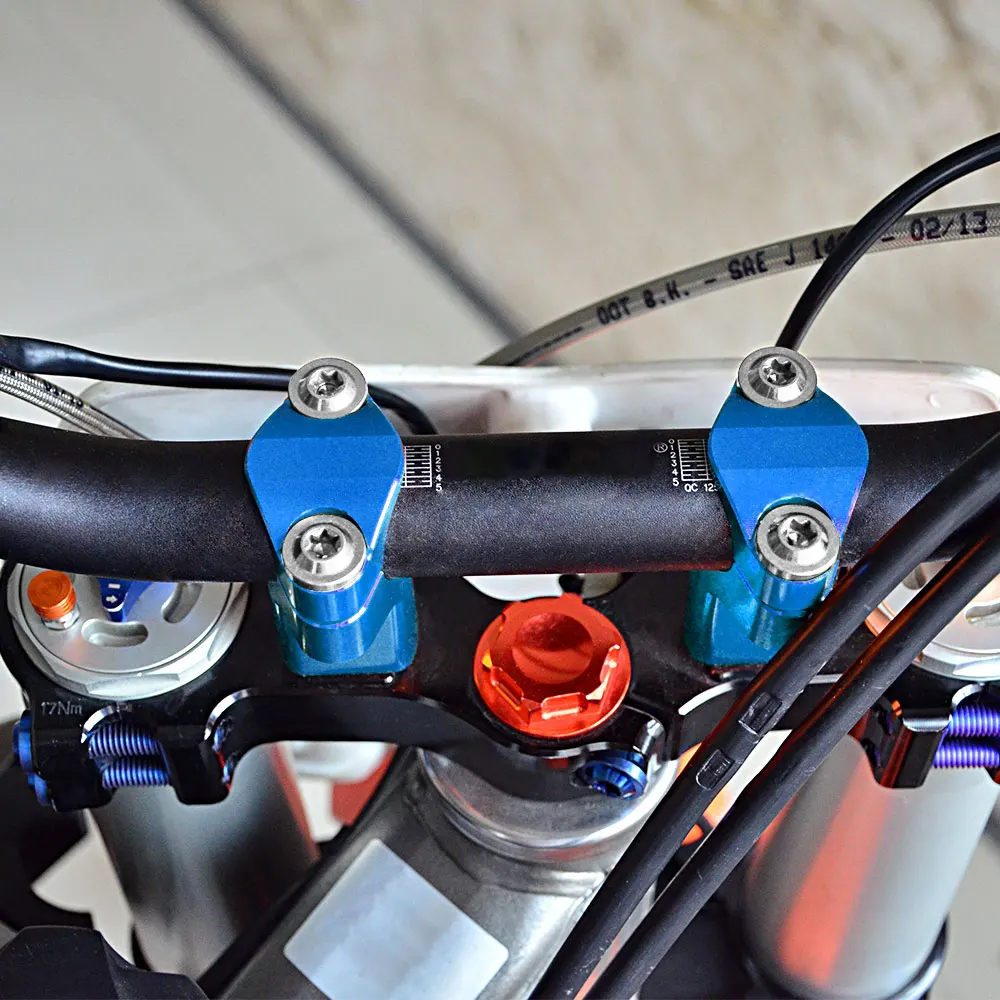 For Husqvarna 2016-2023 TE 300 TE FE 125 250 300 350 450 501 Motorcycle 52MM Handlebar Riser Bar Clamp Mount TC FC FE 2014-2015 - Image 3