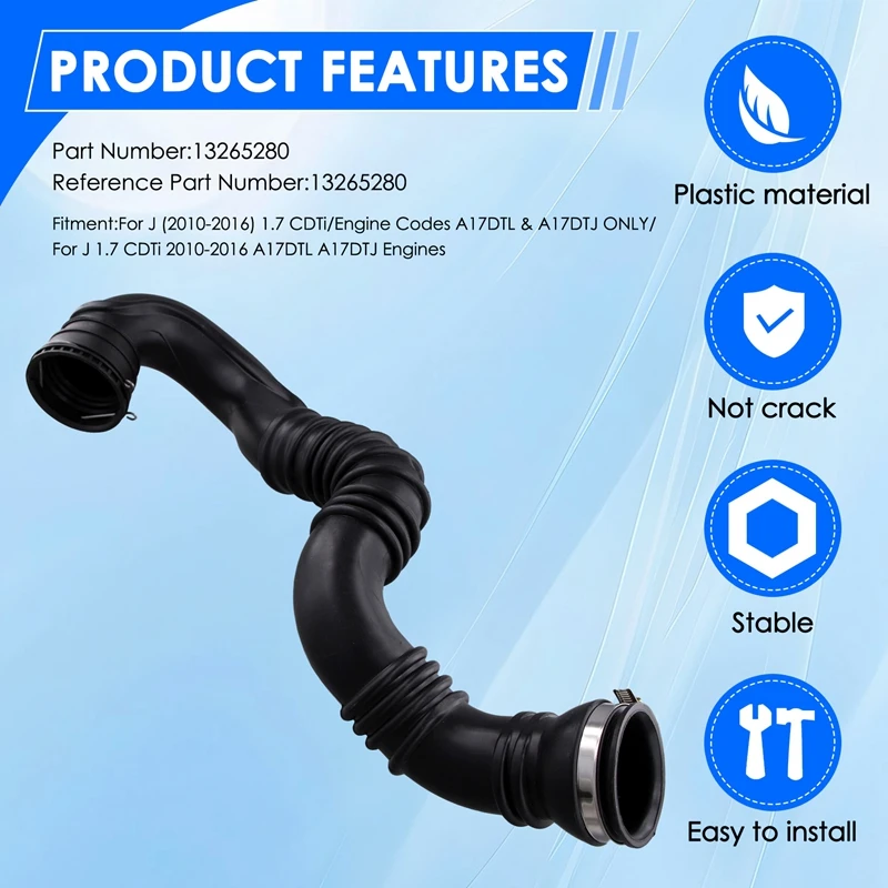 13265280 Engine Air Cleaner Intake Hose Pipe For OPEL ASTRA J SPORTS TOURER 1.7CDTI