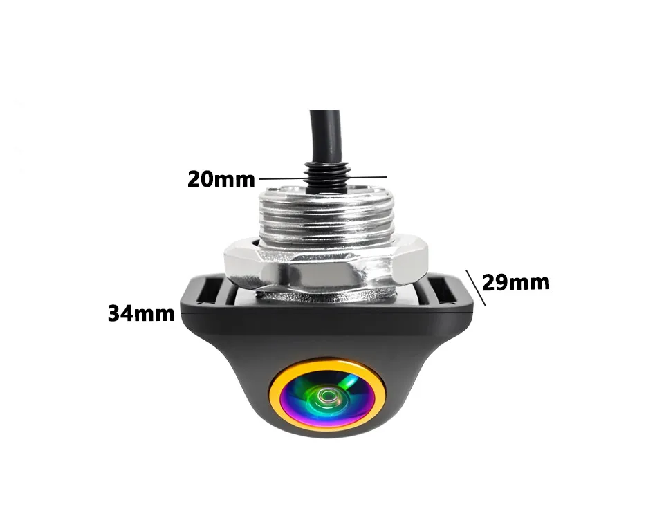 Smartour AHD 1080P Dynamische Flugbahn Auto Rückfahrkamera Rückansicht Fisheye HD Nachtsicht Backup Track HD Parkplatz Kamera – Detail 6