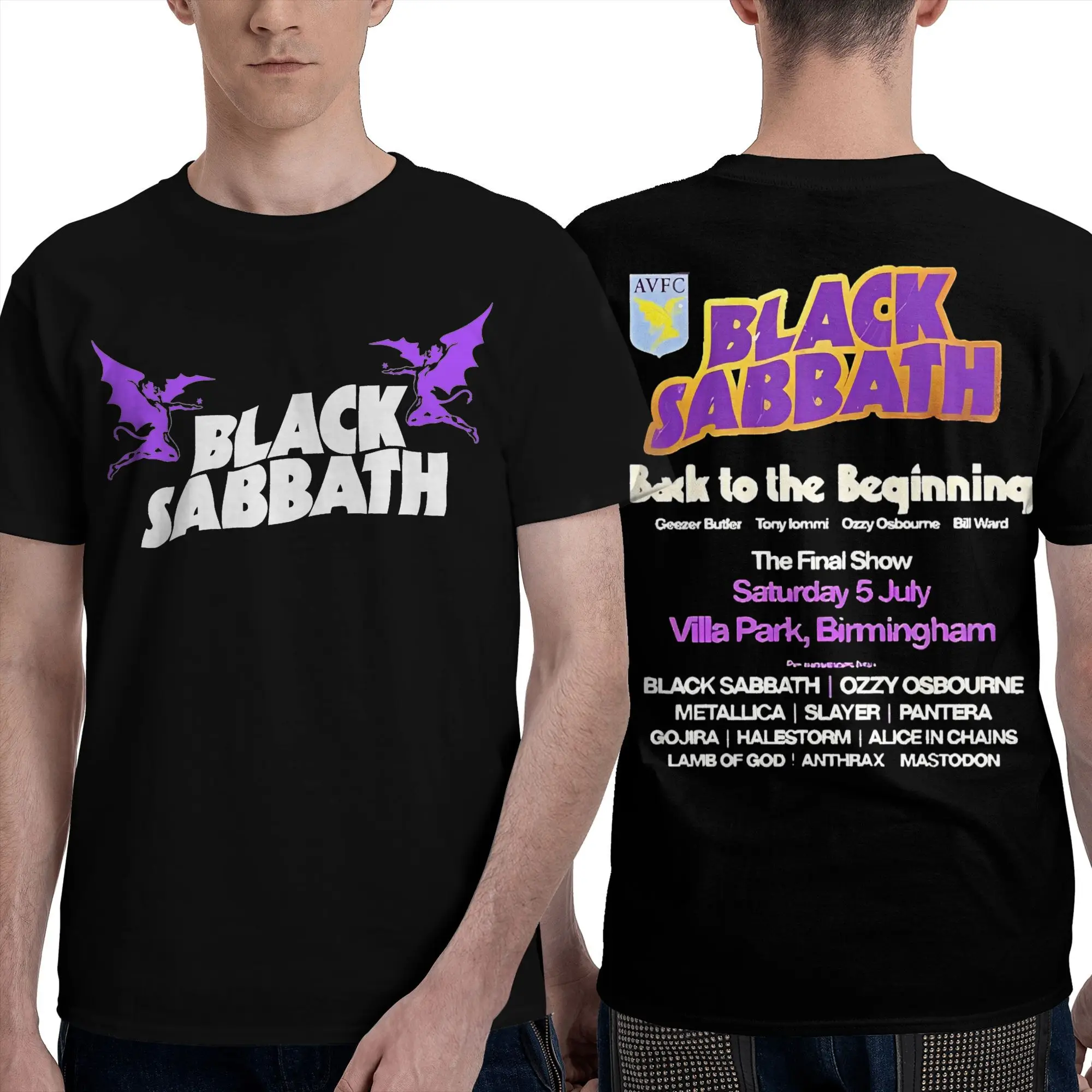 

New Arrival Men Women Black Sabbaths Back to the Begunning Final Show T Shirt Outfit Cotton T-shirt Clothes Street Wearing Tees