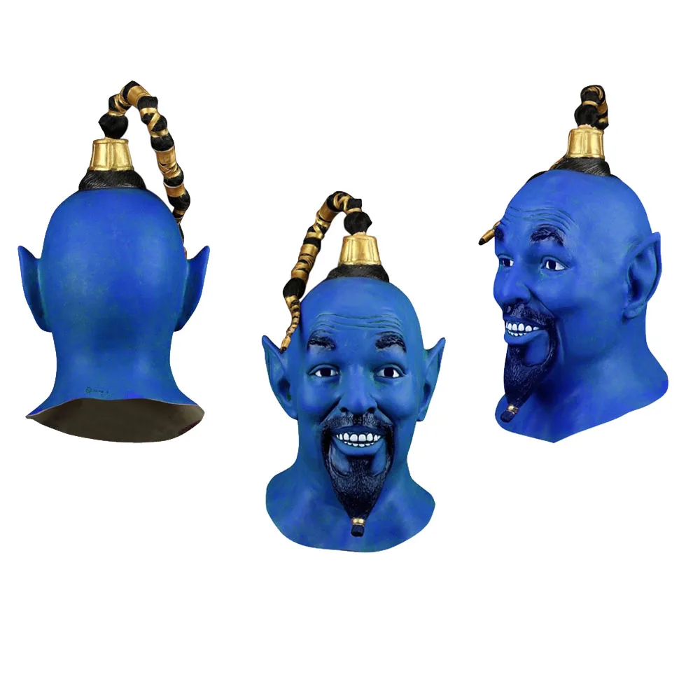 Cartoon Adult Magic Lamp Genie Headwear Mask Halloween Party Prop Men Adult Helmet Cosplay Costume Accessories Fancy Gifts