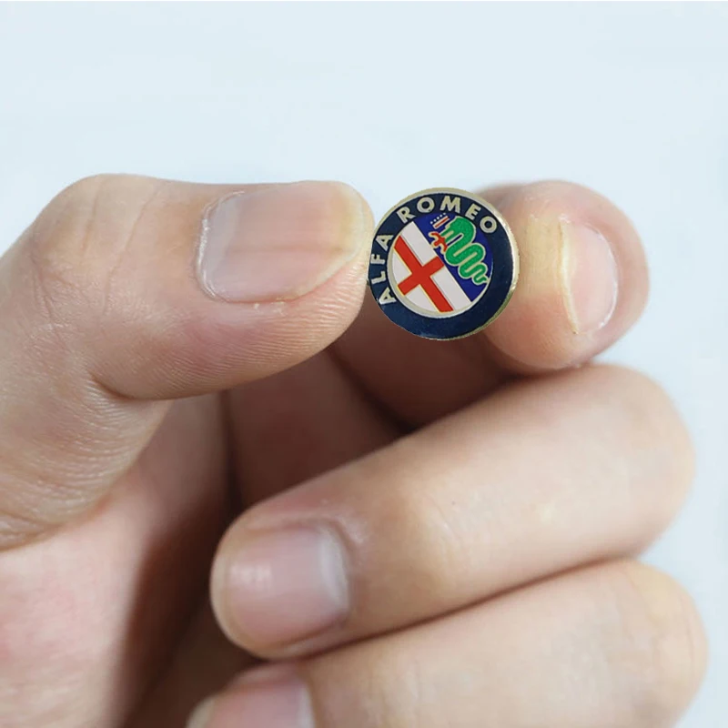 

5 шт. алюминиевых металлических наклеек-эмблем для ключей автомобиля Alfa Romeo 156 159 147 4C 8C 166 Giulia Giulietta Mito Stelvio Spider GT