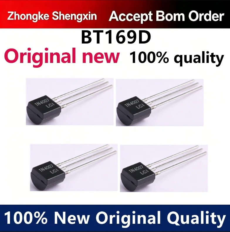 （5pcs-100pcs）New BT169D BT169 Unidirectional Controllable Silicon 400V/0.8A Direct Insertion TO-92 Free Shipping