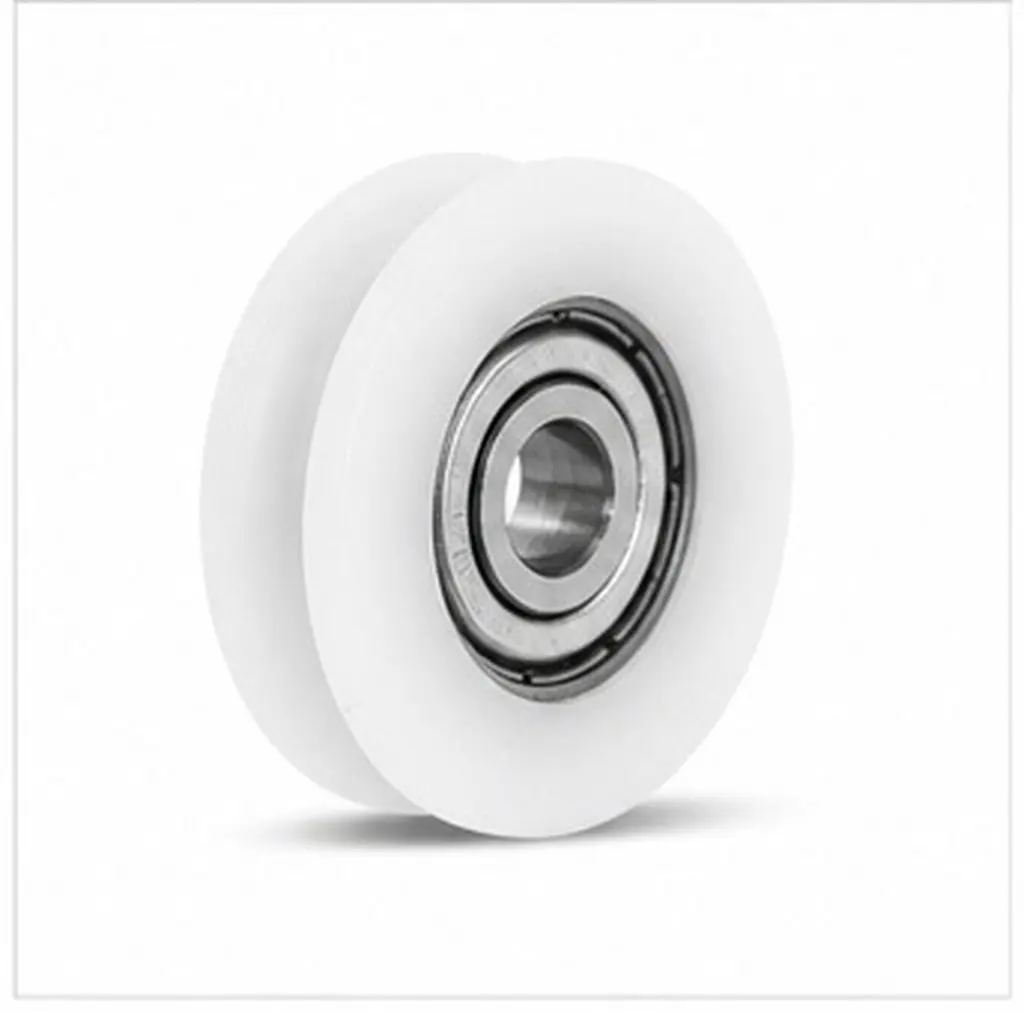 5Pcs Pom Guide Wheel Plastic Bearing Pulley Sliding Door Track U Groove Roller Replacement for Windows Cabinet
