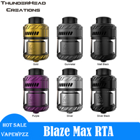 New Electronic Cigarettes Atomizer Thunderhead Creations Blaze Max RTA 30mm Diameter 5.5ml/7ml Capacity Dual Coil Vape Tank