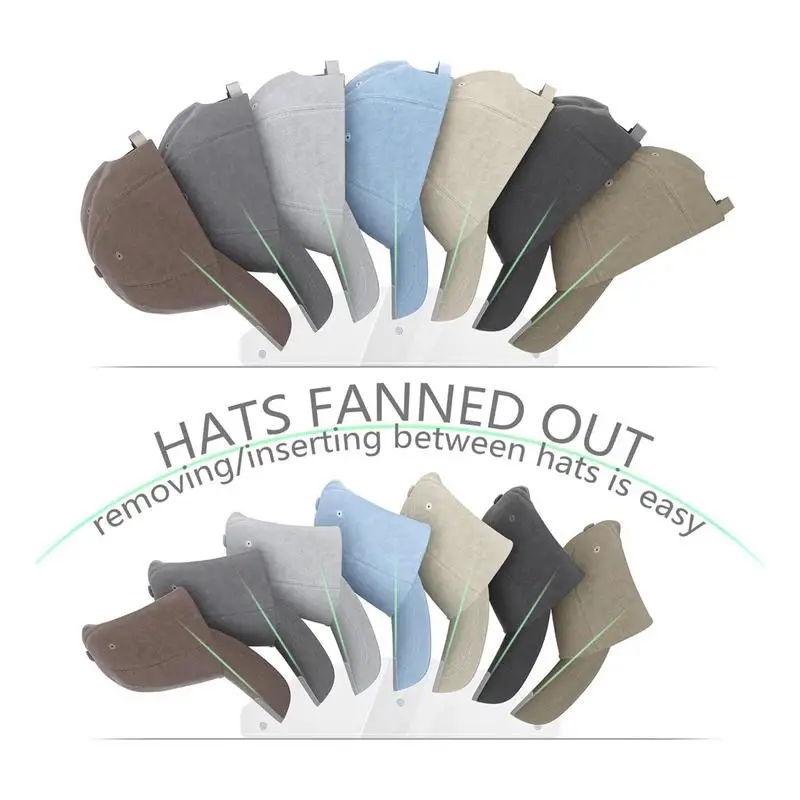 Hat Organizer For Baseball Caps Clear Cap Rack Display Hat Organizer Holder For Bedroom Closet Dresser Tabletop Women Men