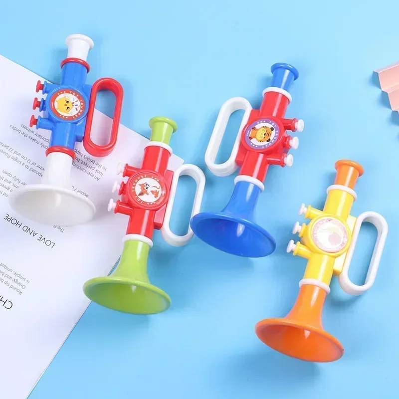 Instrumento de brinquedo para bebês, desenvolvimento sensorial, trompete, conjunto de brinquedos para crianças, educação musical precoce, sensorial para crianças