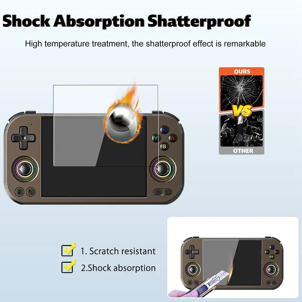 Protective Film for Anbernic RG477M Game Consoles HD Lens Protector Scratch-resistant Tempered Glass Films Gaming Accessories