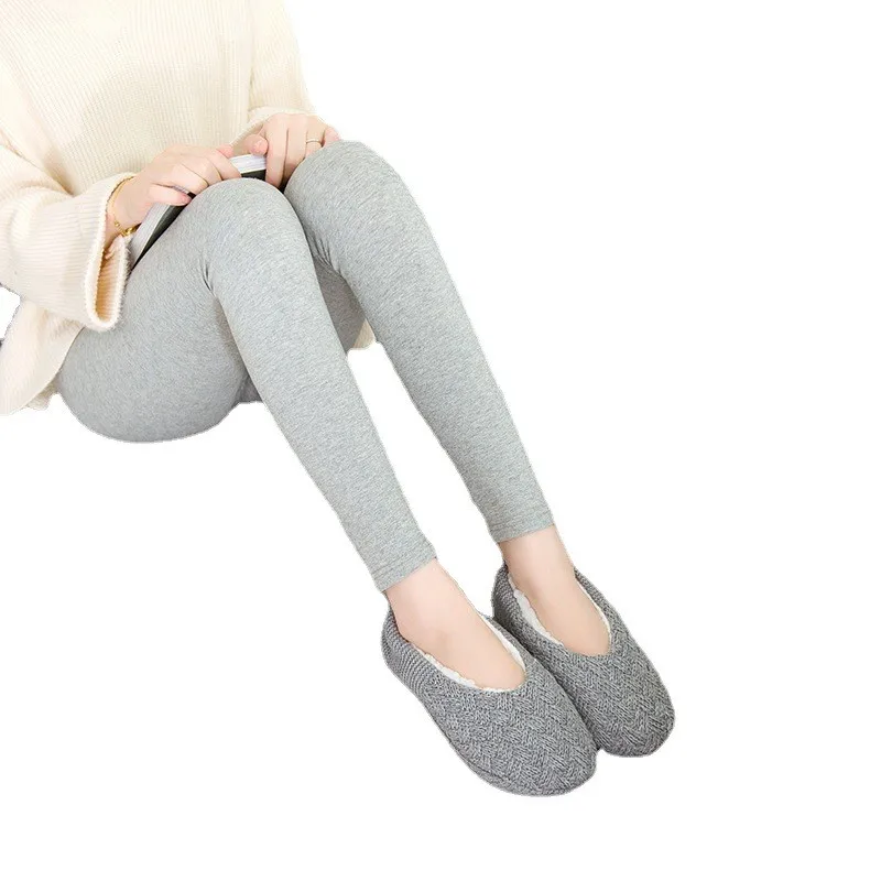 Pantofola con calzino antiscivolo Pantofola da pavimento in pile di lana per interni Donna Mantieni caldo l'inverno antiscivolo Scarpe da casa addensate per adulti 2W107