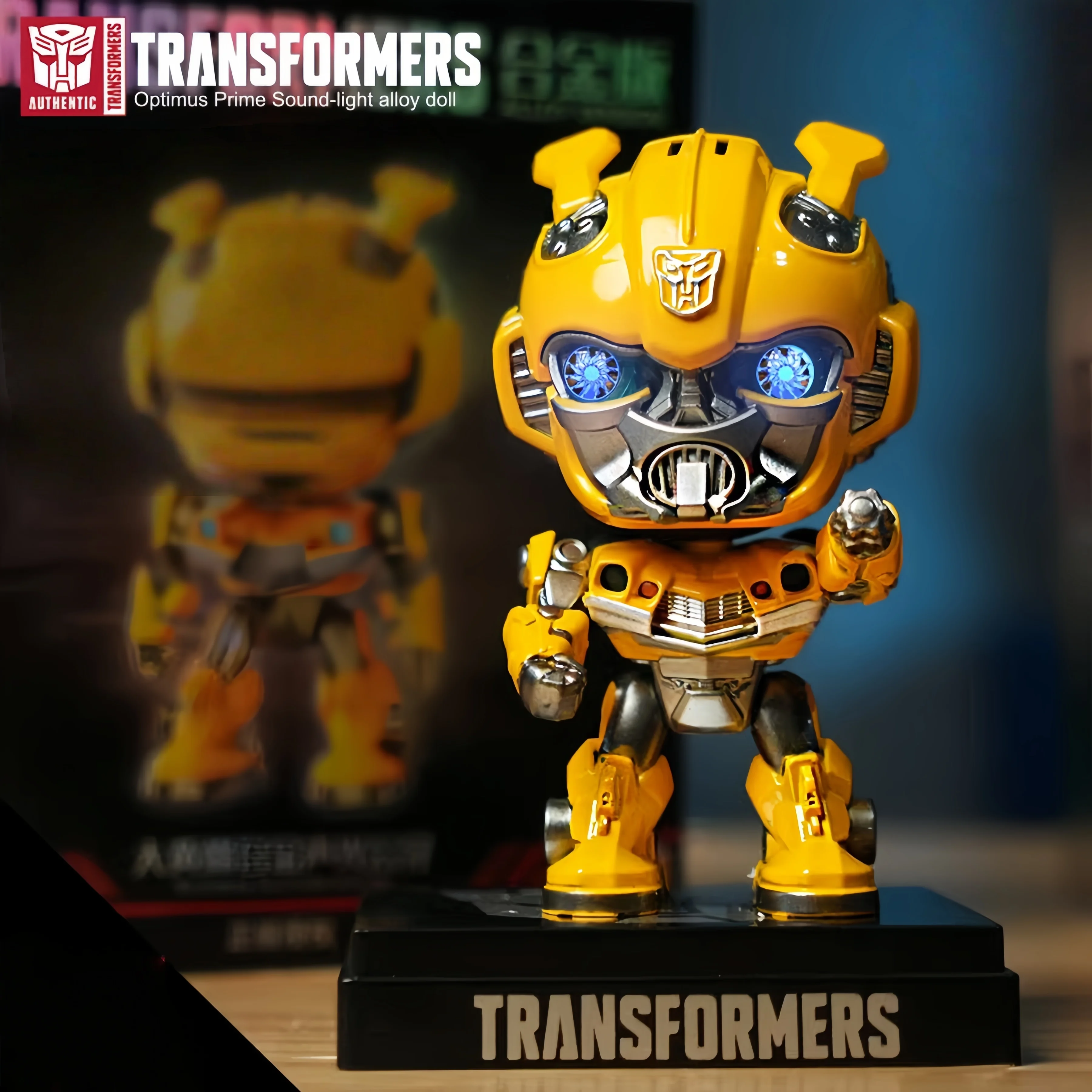 Transformation Bumblebee Building Block Optimus Prime Children's Animation Toy Mirage Model Desktop Ornament Collection Gift