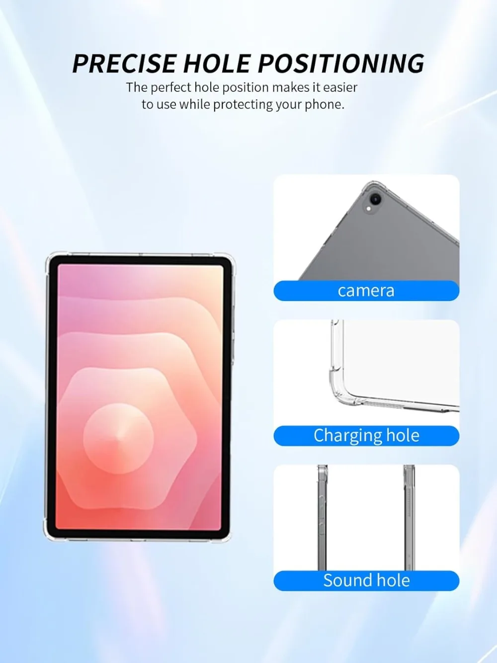حافظة أقراص شفافة مقاس 11 بوصة لهاتف سامسونج جالاكسي تاب S11 2025، غطاء شفاف رفيع للغاية مقاوم للصدمات من مادة البولي يوريثان الحراري SM-X730، SM-X736 #5