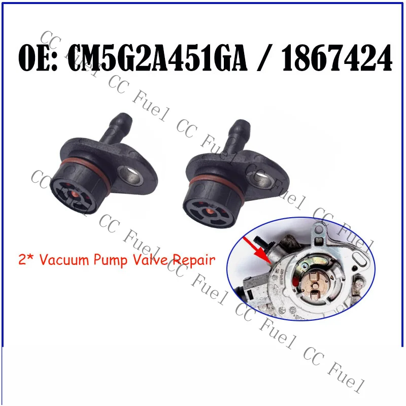 C+ 2* Vacuum Pump Valve Repair For Ford B-Max C-Max Ecoboost Fiesta Transit 1867424