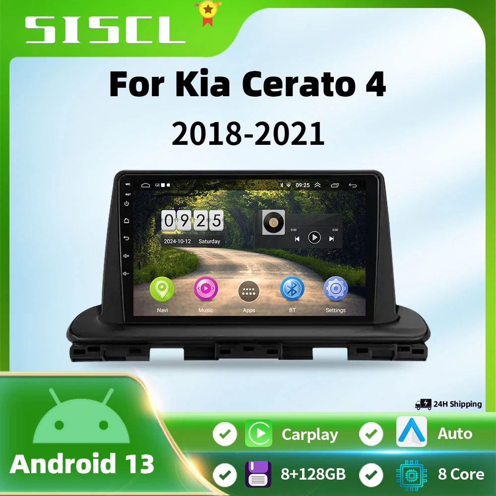 

Car GPS Android 13 For Kia Cerato 4 IV 2018 2019 2020 2021 Screen Navigation Stereo Head Unit Multimedia Auto Radio No 2din DVD