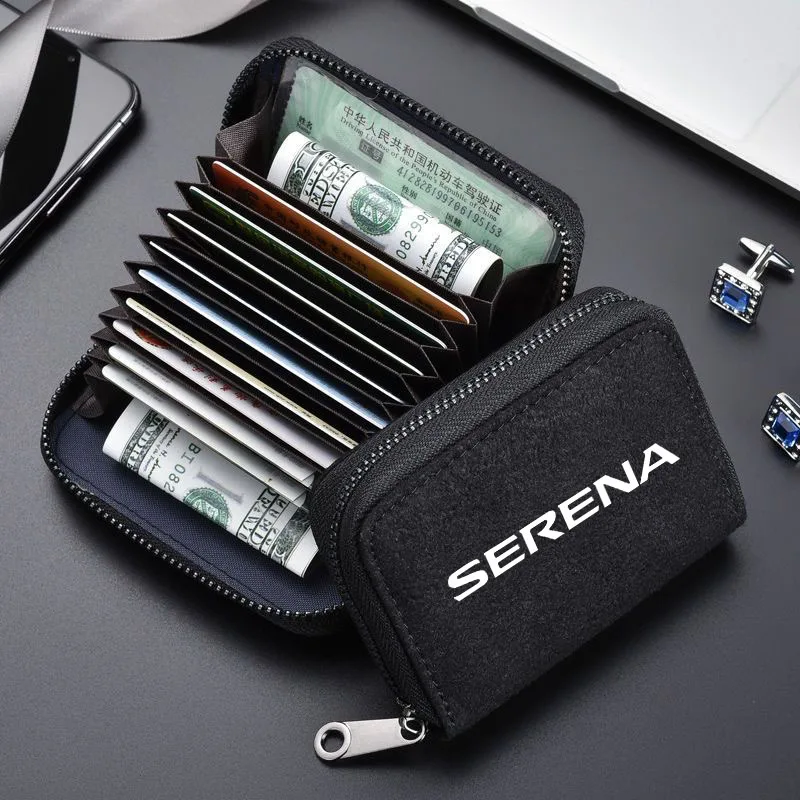 Car Driving license Credit card package Coin purse Card storage kit For Nissan Serena C23 C24 C25 C26 C27 1991- 2022 Accessories